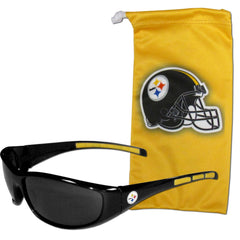 Pittsburgh Steelers Sunglass and Bag Set - Flyclothing LLC