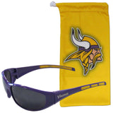 Minnesota Vikings Sunglass and Bag Set - Siskiyou Buckle - Flyclothing LLC