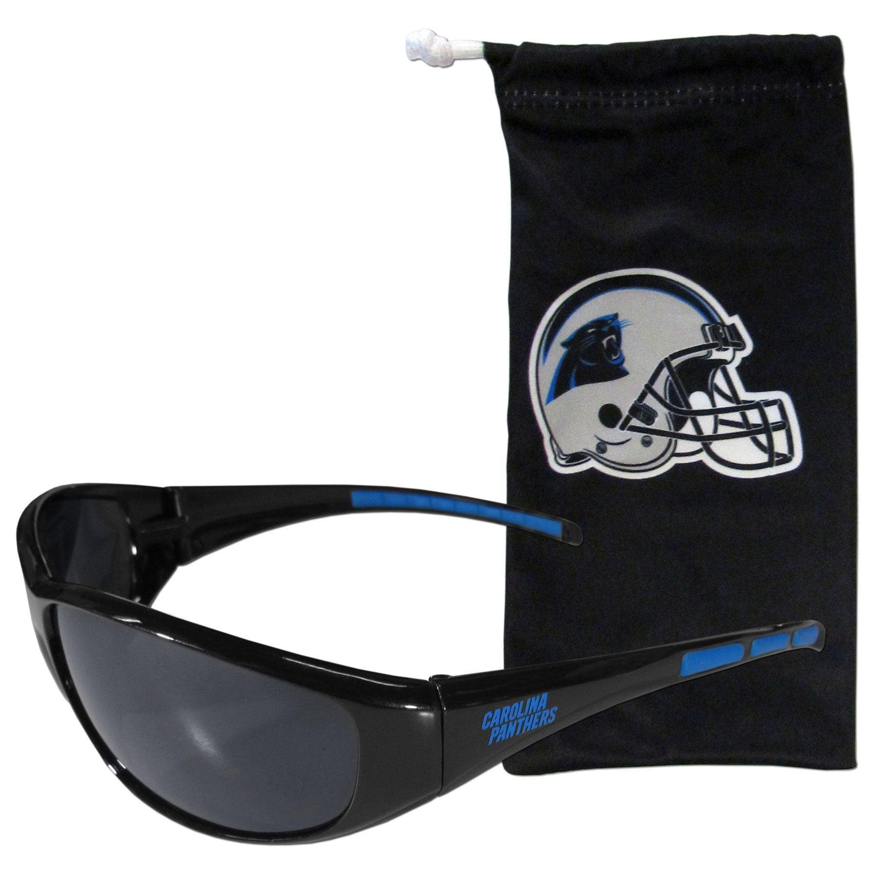 Carolina Panthers Sunglass and Bag Set - Siskiyou Buckle