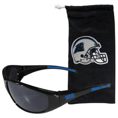 Carolina Panthers Sunglass and Bag Set - Siskiyou Buckle