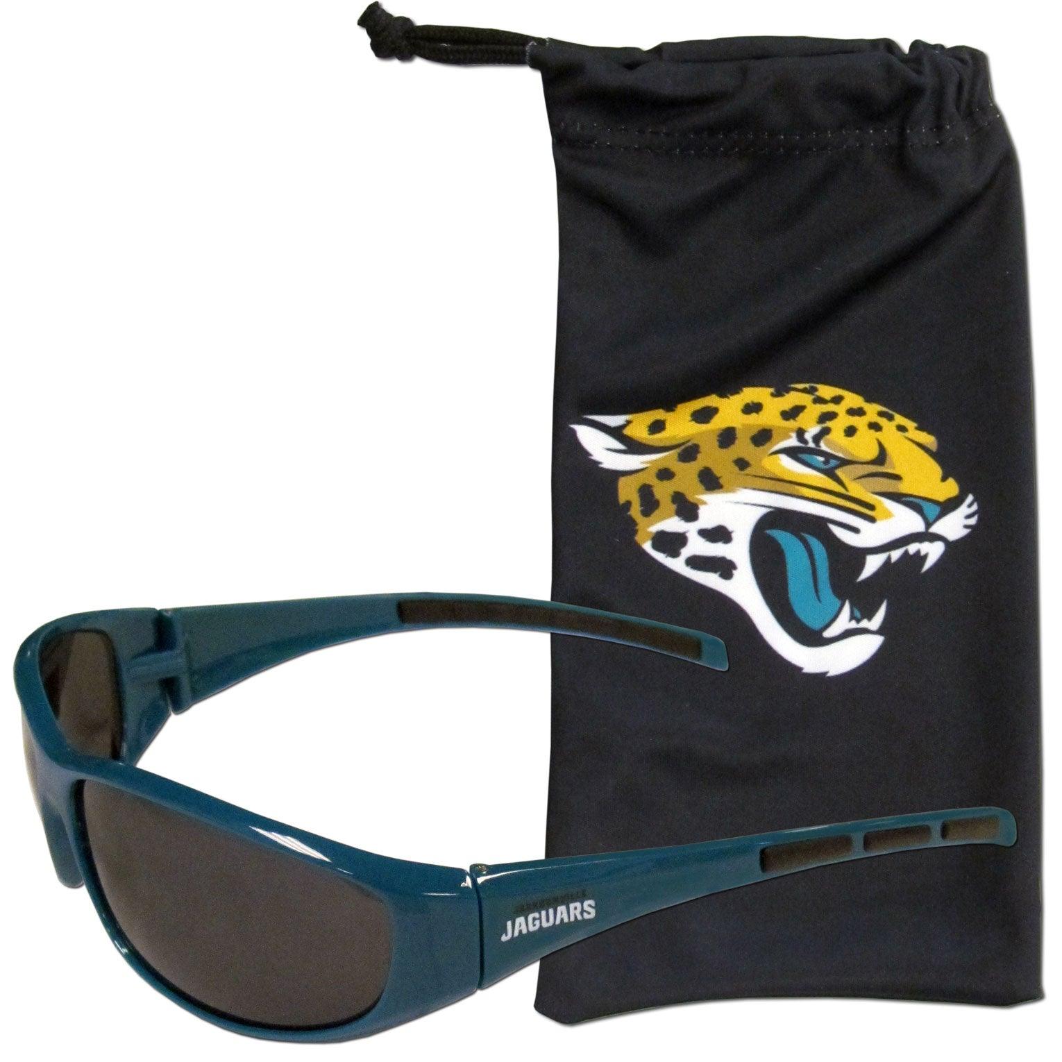 Jacksonville Jaguars Sunglass and Bag Set - Flyclothing LLC