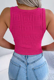 Cutout Sleeveless Knit Top - Trendsi