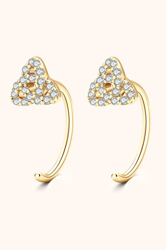 Moissanite 925 Sterling Silver Earrings - Trendsi - Flyclothing LLC