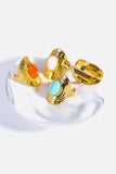 Natural Stone Copper Ring - Trendsi - Flyclothing LLC