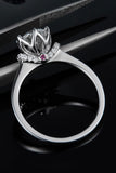 1 Carat Moissanite 925 Sterling Silver Ring - Trendsi