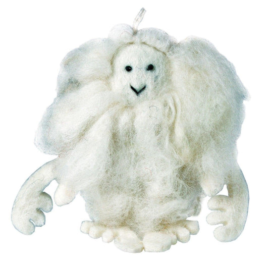 White Felt Yeti Ornament - Wild Woolies (H) - Flyclothing LLC