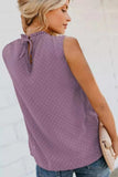 Smocked Tie Back Frill Trim Tank - Trendsi - Flyclothing LLC