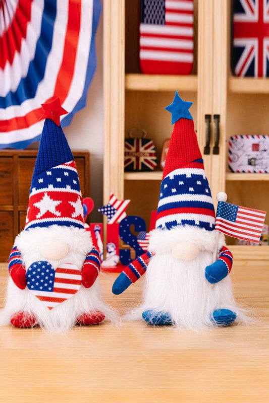 2-Piece Independence Day Knit Decor Gnomes - Trendsi