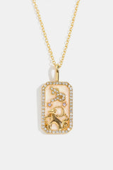 Rhinestone Constellation Pendant Copper Necklace - Trendsi - Flyclothing LLC