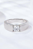 925 Sterling Silver I Carat Moissanite Ring - Trendsi