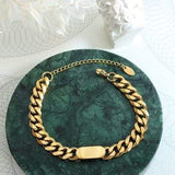 18K Gold-Plated Titanium Steel Bracelet - Trendsi - Flyclothing LLC