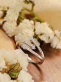 Moonstone Platinum-Plated Ring - Trendsi - Flyclothing LLC