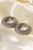 Scale Stainless Steel Cuff Earrings - Trendsi - Flyclothing LLC
