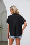 Short Sleeve Collared Neck Shirt - Trendsi