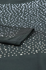Rhinestone Round Neck Long Sleeve Bodysuit - Trendsi - Flyclothing LLC