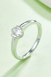 Moissanite 925 Sterling Silver Solitaire Ring - Trendsi - Flyclothing LLC