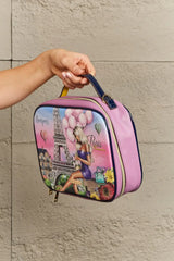 Nicole Lee USA Printed Handbag with Three Pouches - Trendsi - Flyclothing LLC