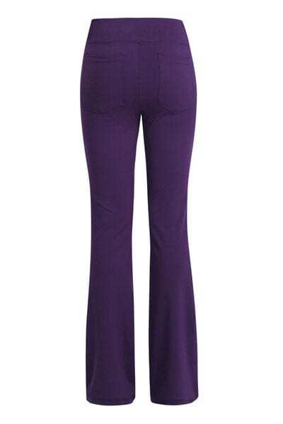 Pocketed High Waist Active Pants - Trendsi - Flyclothing LLC