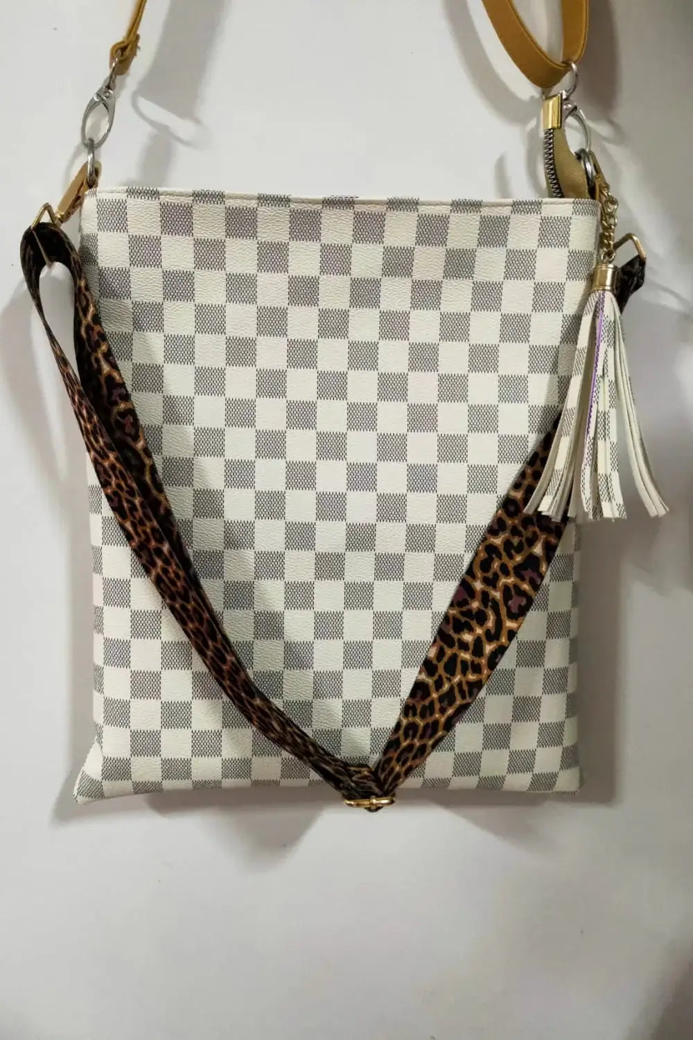 PU Leather Shoulder Bag with Tassel - Trendsi - Flyclothing LLC