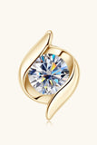 1 Carat Moissanite 925 Sterling Silver Stud Earrings - Trendsi
