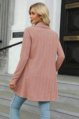 Open Front Long Sleeve Cardigan - Trendsi
