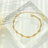 Titanium Steel Link Chain Bracelet - Trendsi - Flyclothing LLC