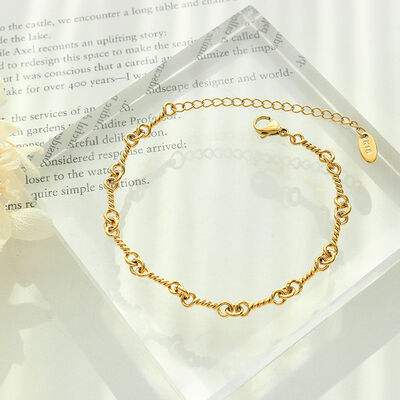 Titanium Steel Link Chain Bracelet - Trendsi - Flyclothing LLC