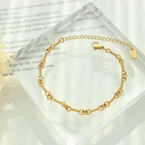 Titanium Steel Link Chain Bracelet - Trendsi - Flyclothing LLC