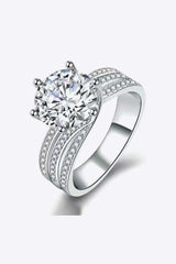3 Carat Moissanite Three-Layer Ring - Trendsi - Flyclothing LLC