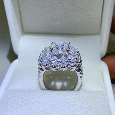3 Carat Moissanite 925 Sterling Silver Ring - Trendsi - Flyclothing LLC