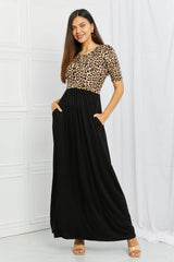 Celeste Essential Full Size Maxi Dress in Leopard - Trendsi