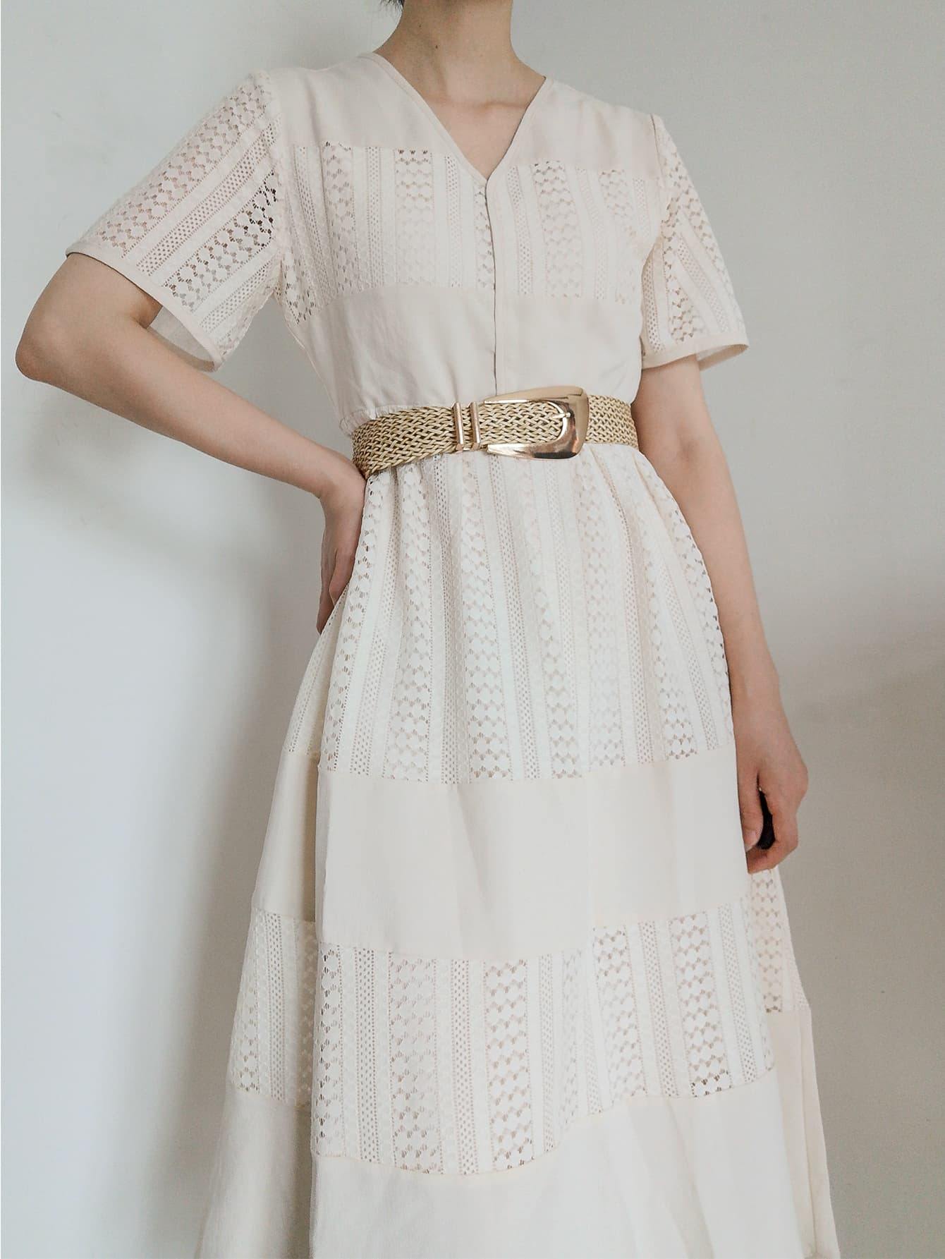 Irregular Buckle Braid Belt - Trendsi