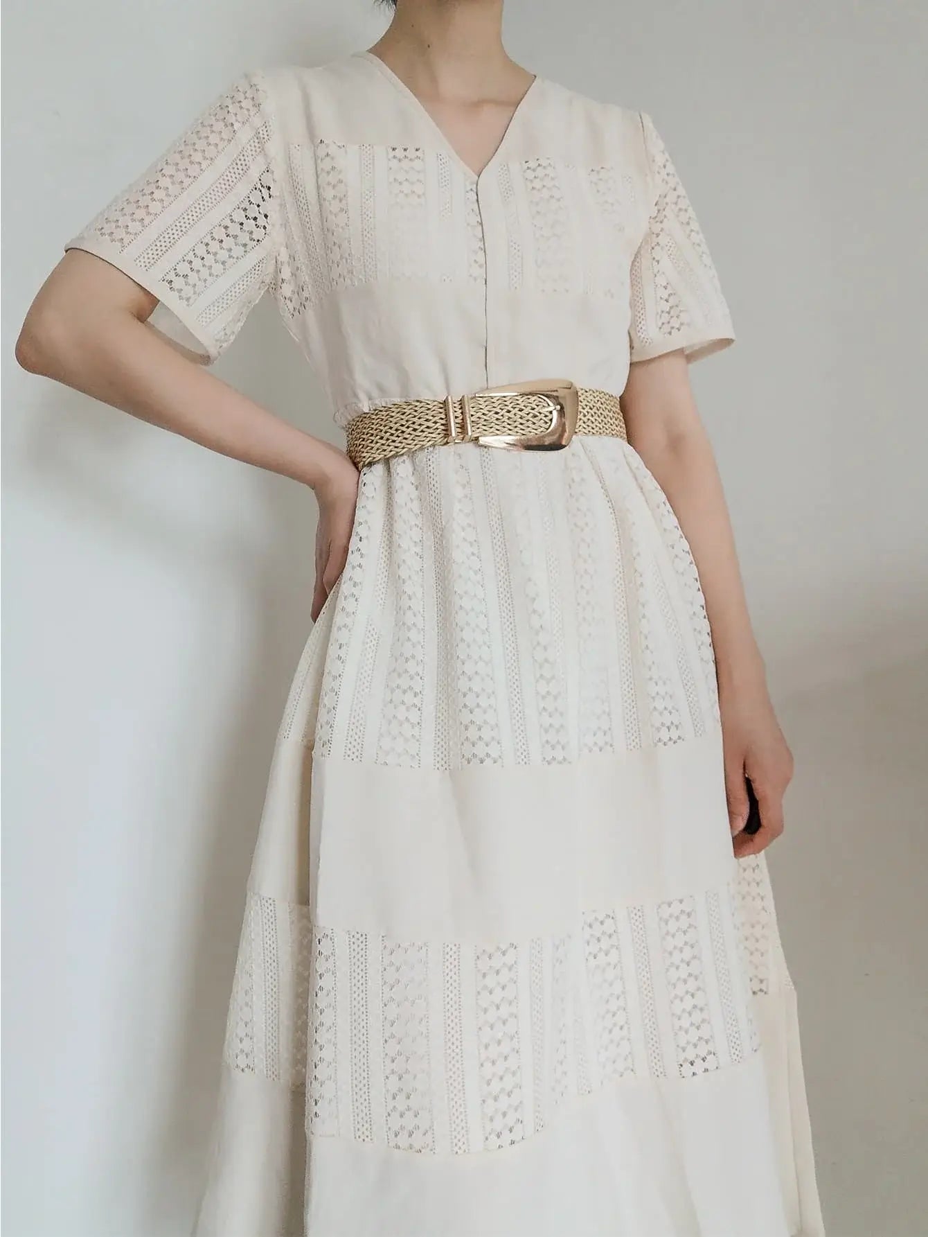 Irregular Buckle Braid Belt - Trendsi - Flyclothing LLC