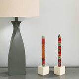 Set of Three Boxed Tall Hand-Painted Candles - Indaeuko Design - Nobunto - Nobunto - Flyclothing LLC
