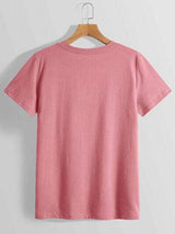 Graphic Round Neck Short Sleeve T-Shirt - Trendsi - Flyclothing LLC
