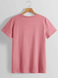 Graphic Round Neck Short Sleeve T-Shirt - Trendsi