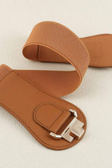 Alloy Buckle Elastic Belt - Trendsi - Flyclothing LLC