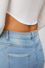 Ribbed Long Sleeve T-Shirt - Trendsi - Flyclothing LLC