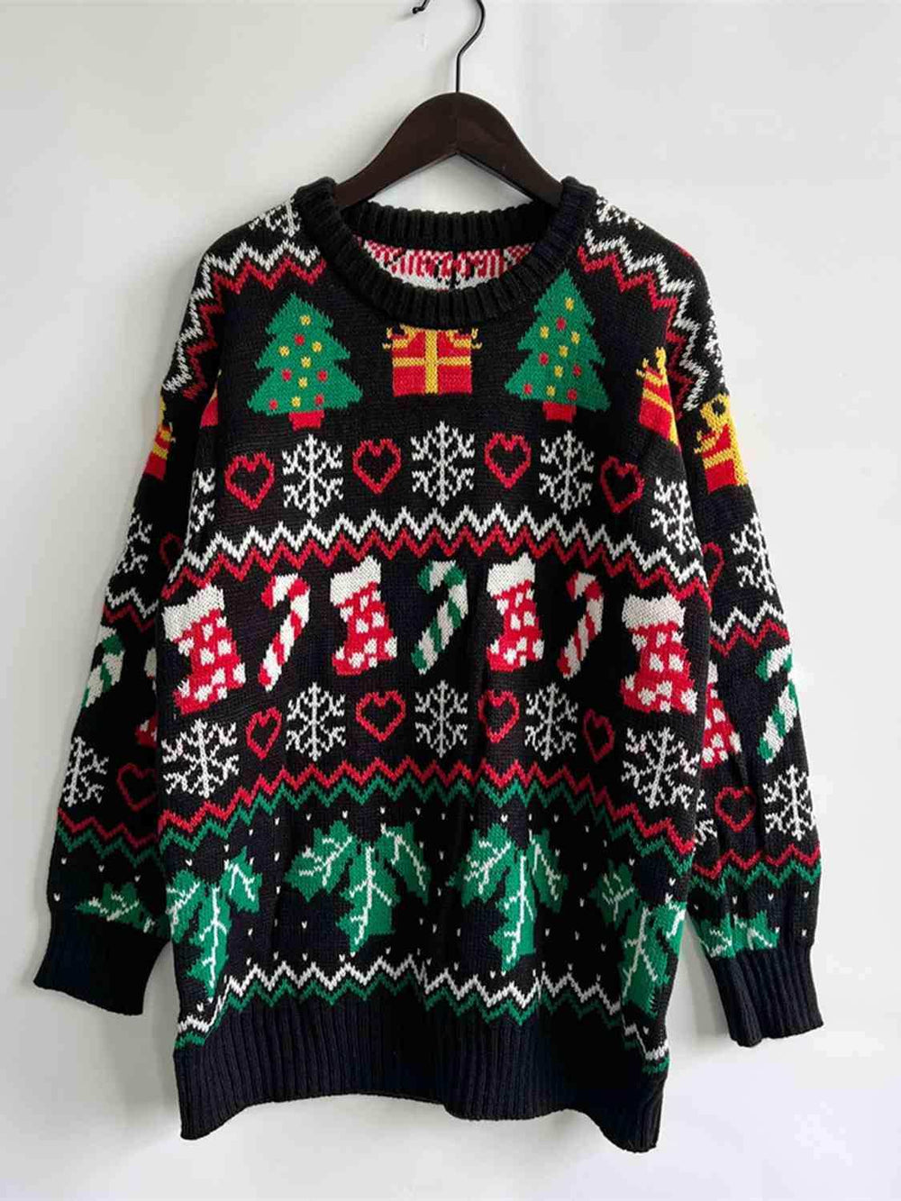 Christmas Element Sweater - Trendsi - Flyclothing LLC