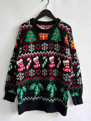 Christmas Element Sweater - Trendsi