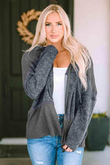 Zip-Up Drawstring Hooded Jacket - Trendsi - Flyclothing LLC