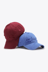 Distressed Adjustable Baseball Cap - Trendsi - Flyclothing LLC