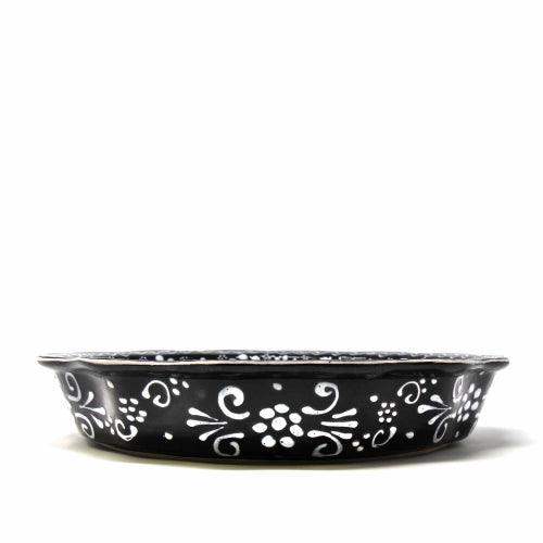 Encantada Handmade Pottery Serving Dish, Black & White - Encantada - Flyclothing LLC