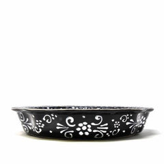 Encantada Handmade Pottery Serving Dish, Black & White - Encantada