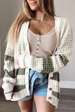 Striped Button Down Cardigan - Trendsi