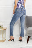 Kancan Full Size Amara High Rise Slim Straight Jeans - Trendsi