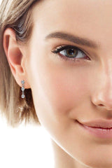 Moissanite 925 Sterling Silver Drop Earrings - Trendsi - Flyclothing LLC
