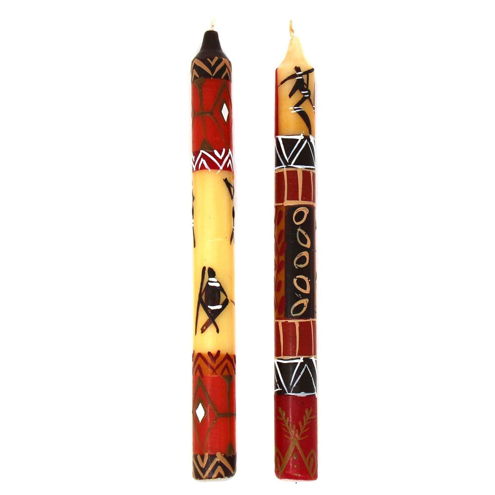 Tall Hand Painted Candles - Pair - Damisi Design - Nobunto - Nobunto - Flyclothing LLC