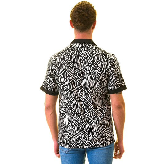 Gravity Homme Men's Weekend Shirt | Classic Zebra - Gravity Homme