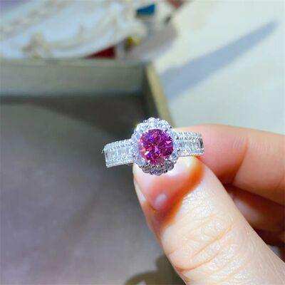 1 Carat Moissanite 925 Sterling Silver Ring - Trendsi - Flyclothing LLC